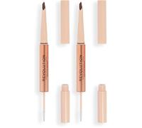 Revolution Fluffy Brow Filter Duo Medium Brown (Lot de 2)