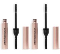 Revolution, Gel Fixateur Sourcils Lamination - Façonne, Sculpte et Fixe vos Sourcils pour une Tenue Longue Durée avec Acide Hyaluronique et Peptides, Transparent, 7 ml (Lot de 2)
