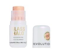 Revolution Glass Halo Highlighter Stick, Enrichi en Peptides & Vitamine E pour un Éclat Lumineux Effet Rosé, Golden Glow, 4.5g