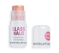 Revolution Glass Halo Highlighter Stick, Enrichi en Peptides & Vitamine E pour un Éclat Lumineux Effet Rosé, Rose Glow, 4.5g