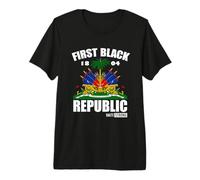 Révolution Historique Depuis 1804 Première République Noire haïtienne T-Shirt Haut de Gamme