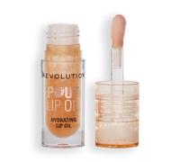 Revolution, Huile à Lèvres Pout - Huile Nourrissante Lèvres Teintée pour une Brillance Éclatante et un Fini Non Collant, Végan & Sans Cruauté, Miel Scintillant, 4 ml