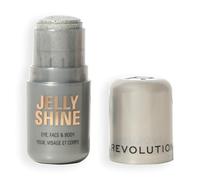 Revolution Jelly Shine Highlight Stick, enlumineur yeux, visage et corps, texture gel à effet nacré, Végan et non testé sur les animaux, Silver Moonlight