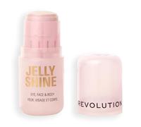 Revolution Jelly Shine Highlight Stick, enlumineur yeux, visage et corps, texture gel à effet nacré, Végan et non testé sur les animaux, Ethereal Pink