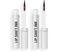 Revolution Lip Shift Ink Peel Off Lip Liner Stain, Liner à lèvres longue tenue, fini mat, Vegan, Hunny Kiss, 1.8 ml (Lot de 2)