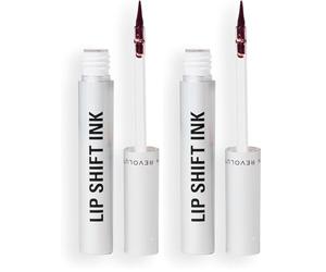 Revolution Lip Shift Ink Pelable - Crayon-teinture à lèvres longue tenue, fini mat, végan et non testé sur les animaux, Espress-oh, 1,8 ml (Lot de 2)