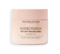 Revolution Loose Baking Powder - Poudre fixatrice de maquillage, fini lumineux, absorbe les brillances et l’excès de sébum, vegan et sans cruauté, 30 g, Peach