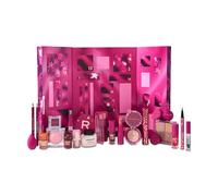 Revolution Makeup Advent Calendar 2025, 24 essentiels beauté, coffret cadeau avec gloss, enlumineur, blush, pinceaux et mascara, Végan et non testé sur les animaux