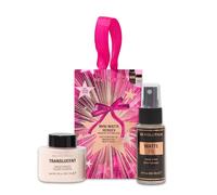 Revolution Mini Matte Hero's Makeup Setting Duo, poudre libre translucide et spray fixateur mat, format voyage, Végan et non testé sur les animaux