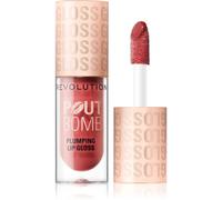 Revolution Pout Bomb brillant à lèvres effet repulpant teinte Melba Warm Peach 4.6 ml