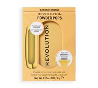 Revolution Powder Pops, Poudre Compacte Effet Floutant et Contrôle de la Brillance, avec Acai et Acide Hyaluronique, Étui et Pop Socket Inclus, Végan, Yellow, 5 g