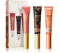 Revolution Pro Trio de baguettes crème pour le visage, set de maquillage contour, fard à joues et surligneur, végétalien et sans cruauté, léger, 1x12ml, 2x15ml