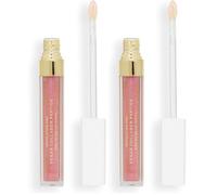 Revolution Pro - Gloss à Lèvres Vegan au Collagène Peptide, Brillant & Hydratant - Nourrit, Repulpe avec Acide Hyaluronique & Vitamine E - Bijoux (Lot de 2)