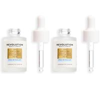 Revolution Pro Miracle 5% Caffeine Solution & HA Under Eye Serum, sérum contour des yeux, réduit cernes et poches, lisse et hydrate, 30ml (Lot de 2)