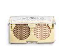 Revolution Pro, Sculpt & glow, Palette Visage , desert Sky, 2 Ombres, 4g