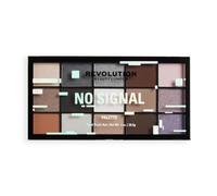 Revolution Reloaded No Signal, palette fards paupières grise argentée | Pigments modulables, teintes multi-usages pour les yeux et les joues, formule sans talc