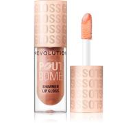 Revolution Shimmer Gloss brillant à lèvres scintillant teinte Glimmer Nude 4.5 ml