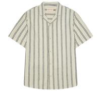 Revolution - Short-Sleeved Cuban Cotton Linen Shirt - Chemise - S - navy