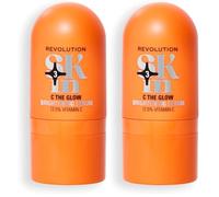 Revolution SKin, C The Glow Brightening Serum, Siero Viso Illuminante con Vitamina C, Idrata e Rafforza la Luminosità, Vegano e Cruelty-Free, 30ml (Lot de 2)