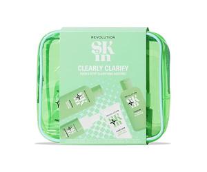 Revolution SKin, Clearly Clarify Starter Kit, Set Viso per Pelli Impure con Detergente, Tonico, Siero e Crema Idratante, Vegano e Cruelty-Free, 4 Prodotti