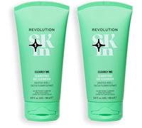 Revolution SKin, Clearly Me Clarifying Cleansing Gel, Gel Detergente Purificante per Pelli Impure e Miste, Vegano e Cruelty-Free, 150ml (Lot de 2)