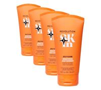 Revolution SKin, Jelly Glow Brightening Cleanser, Detergente Viso Illuminante con Esfoliante, Vegano e Cruelty-Free, 150ml (Lot de 4)