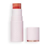 Revolution Skin Silk Blush Stick - Couleur modulable pour joues, yeux et lèvres - Formule crème à poudre - Vegan & Cruelty-Free - Sunkissed Apricot - 4,5 g