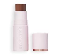 Revolution Skin Silk Bronzer Stick - Couleur modulable pour joues, yeux et lèvres - Formule crème à poudre - Vegan & Cruelty-Free - Tan Carmel - 4,5 g