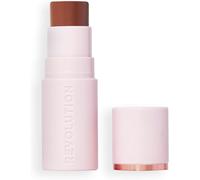 Revolution Skin Silk Bronzer Stick-Couleur Modulable Pour Joues,Yeux Et Lèvres-Formule Crème À Poudre-Vegan & Cruelty-Free-Tan Carmel-4,5 G
