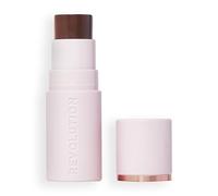 Revolution Skin Silk Bronzer Stick - Couleur modulable pour joues, yeux et lèvres - Formule crème à poudre - Vegan & Cruelty-Free - Dark Cocoa - 4,5 g