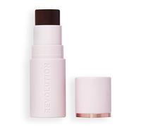 Revolution Skin Silk Bronzer Stick - Couleur modulable pour joues, yeux et lèvres - Formule crème à poudre - Vegan & Cruelty-Free - Deep Mocha - 4,5 g