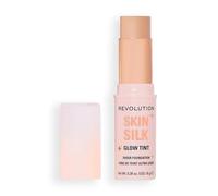 Revolution Skin Silk Glow Tint Stick Fond de Teint Transparent - Pour une Peau Lumineuse, Estompe les Imperfections et Lisse les Ridules, Teinte Fair Neutral Cool, 8g
