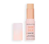 Revolution Skin Silk Glow Tint Stick Fond de Teint Transparent - Pour une Peau Lumineuse, Estompe les Imperfections et Lisse les Ridules, Teinte Fair, 8g