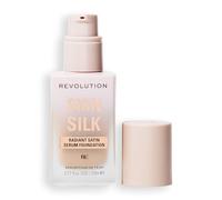 Revolution Skin Silk Serum Foundation, F8C Peaux Médium | Couvrance Modulable, à l'Acide Hyaluronique Hydratant pour un Fini Naturel, Vegan et Sans Cruauté, 23ml