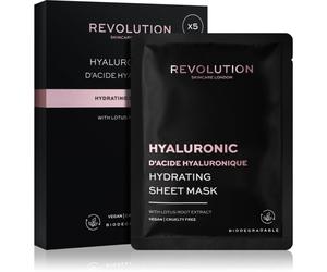 Revolution Skincare Hyaluronic Acid ensemble de masque en tissu pour une hydratation intense 5 pcs