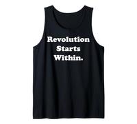 Revolution Starts Within Empowerment Message Débardeur