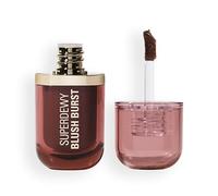 Revolution Superdewy Liquid Blush Burst, Fard à joues liquide à pigmentation buildable, formule sérum aux peptides et acide hyaluronique, Vegan, Caramel Cooler Bronze, 4.2 ml