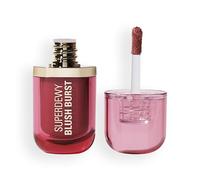 Revolution Superdewy Liquid Blush Burst, Fard à joues liquide à pigmentation buildable, formule sérum aux peptides et acide hyaluronique, Vegan, Rose All Day Dusty Pink, 4.2 ml