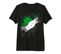 Révolution syrienne Verte Drapeau syrien Libre Syrie T-Shirt Haut de Gamme