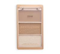 Revolution The Bronze Icon, Palette Bronzer Hautement Pigmentée, Enrichie en Acide Hyaluronique pour une Peau Hydratée et Lumineuse, Divine Fair 10g