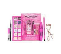 Revolution The Smokey Eye Edit, coffret maquillage yeux 6 pièces | Gel sourcils, crayon, mascara, eyeliner, palette & recourbe-cils, sans cruauté et végan