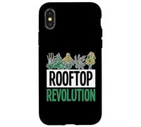 Révolution Toit Urbain Ferme Micro-pousses Coque pour iPhone X/XS