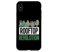 Révolution Toit Urbain Ferme Micro-pousses Coque pour iPhone XS Max
