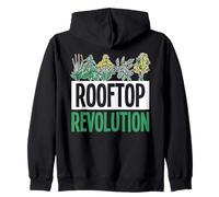 Révolution Toit Urbain Ferme Micro-pousses Sweat à Capuche