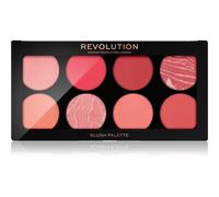 Revolution Ultra Blush Palette - 8 teintes pigmentées mates et scintillantes - Formule poudre facile à estomper - Vegan & Cruelty-Free - 1,6 g
