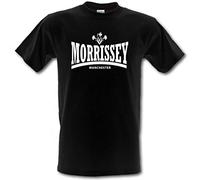 Revolutionary Tees Morrissey Manchester Logo The Smiths T-shirt en coton épais, Noir , M