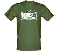 Revolutionary Tees Morrissey Manchester Logo The Smiths T-shirt en coton épais, vert militaire, S