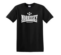 Revolutionary Tees Morrissey The Smiths Manchester Daffodils Icon T-shirt en coton épais, Noir , M