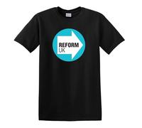 Revolutionary Tees Reform UK T-shirt « Let's Make Britain Great Again Political Farage TICE », Noir , L
