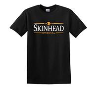 Revolutionary Tees Skinhead Original 1969 Ska Reggae T-shirt en coton épais - Noir - Large